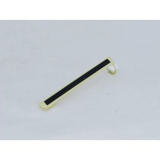 Kynäklipsi Slimline Black stripe kulta